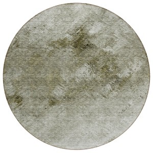 Taupe Beige And Brown Abstract Washable Indoor Outdoor Area Rug - 1 of 4