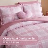 BAGOKIE Comforter Set Plaid Bedding Set 5/7 Pieces with sheets, Pillowcase & Sham - 4 of 4
