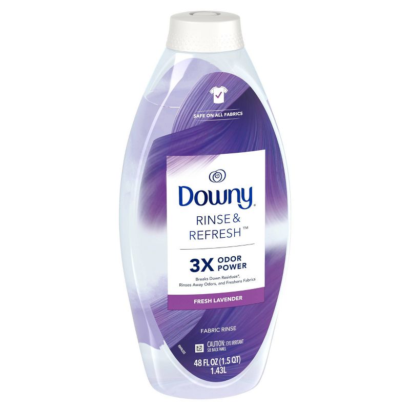 Downy Rinse &#38; Refresh Laundry Odor Remover And Fabric Softener - Fresh Lavender - 48 fl oz, 4 of 13