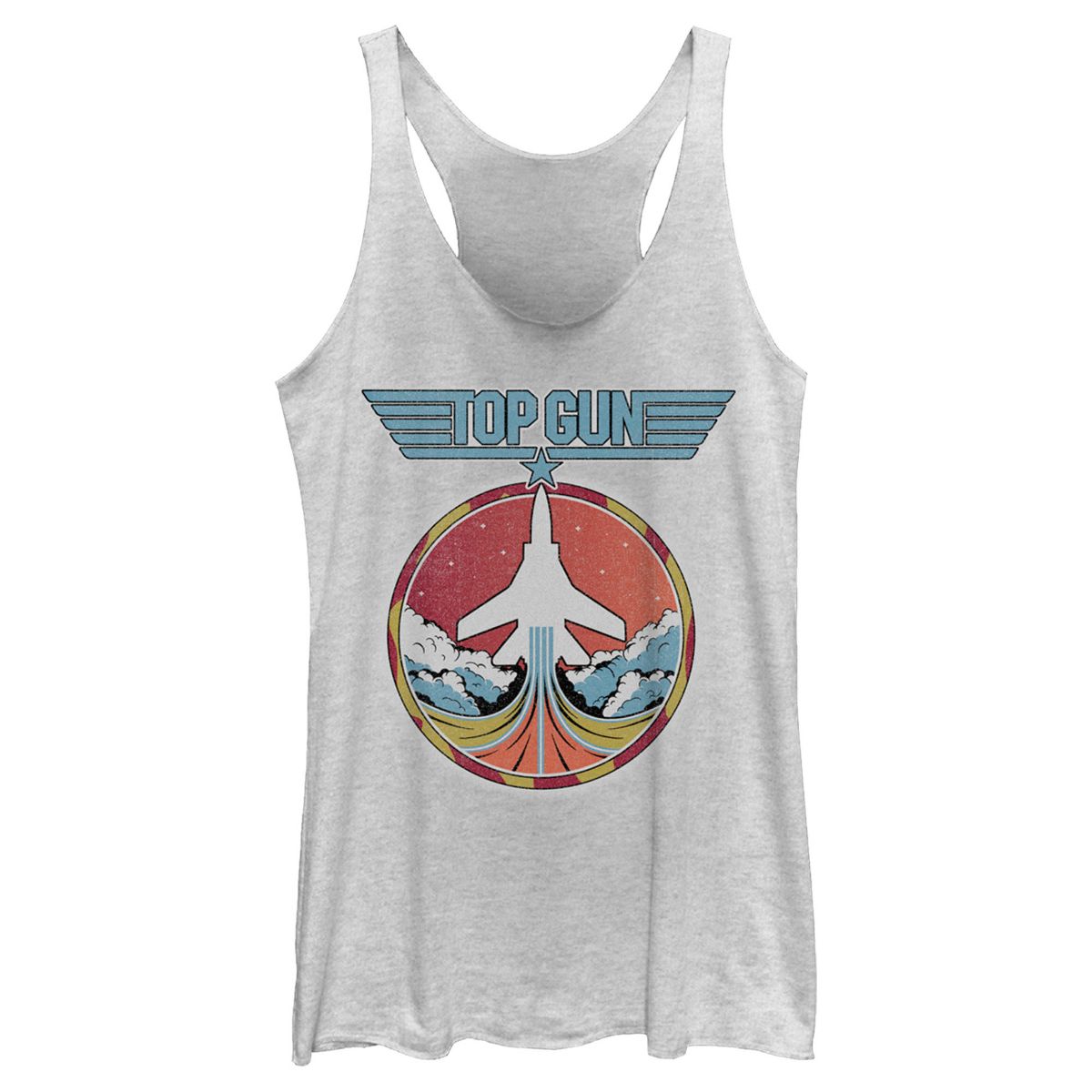 Women's Top Gun Fighter Jet Liftoff Racerback Tank Top