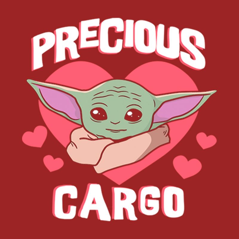 Women's Star Wars The Mandalorian Valentine's Day The Child Precious Cargo T-Shirt, 2 of 5