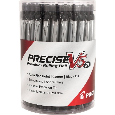 Pilot 5ct Precise V5 Rolling Ball Pens Extra Fine Point 0.5mm Assorted Inks