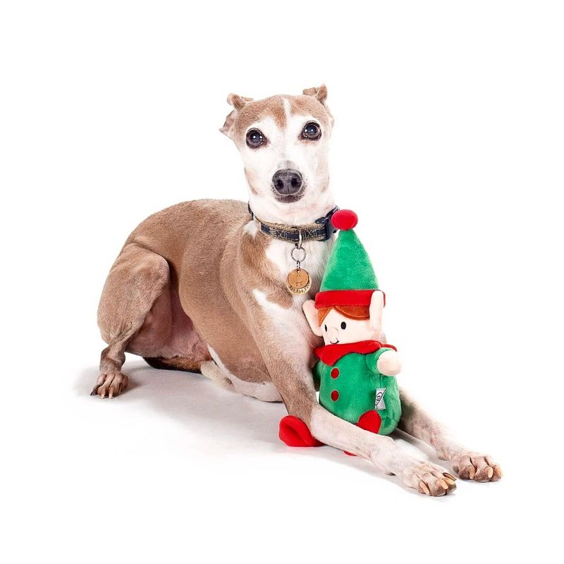 Midlee Christmas Elf Plush Dog Toy, 2 of 8