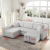 CAVINAS Soft Modular Sectional Sofa, Modern & Plush Sectional Couches -Living Room Furniture Loveseat Sofa for Bedroom, Living Room - 3 of 4