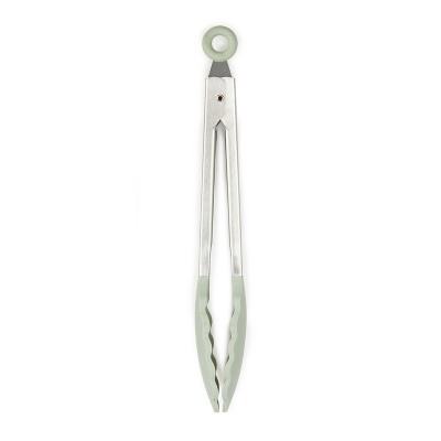 BergHOFF Balance Silicone Serving Tongs, Recycled Material, Sage