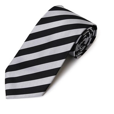 Men's College 1/2" Stripes Colored Woven Slim Neck Tie