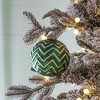 Whisen D3.9" Christmas Ball Ornaments, Glass Decorative Hanging Ball Christmas Tree Ornaments, Set of 6 - 4 of 4