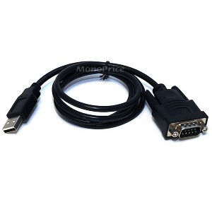 Monoprice 3ft USB to Serial Converter Cable (USB A to DB9/DE9) - 1 of 3