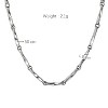925 Silver Necklace for Women - Chain Slabs Box (45cm x 0.6mm) - Gift for Bride, Mother, Valentine's Day - 3 of 4