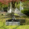 Dog Bed, Pet Bed, Pet Enclosures, Pet Outdoor Furniture, Pet Patio Furniture, Seasonal PE Wicker Pet Furniture, Dog Bed With Canopy - 2 of 4