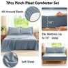 BAGOKIE 7 Pieces Soft Prewashed Pinch Pleat Bed in a Bag Comforter Se - 4 of 4