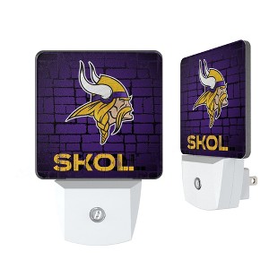 NFL NFC Teams Brick Wall Night Light 2-Pack - 1 of 4