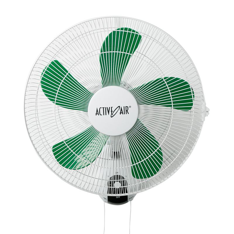 Hydrofarm Active Air ACF16 16 Inch 3 Speed Wall Mountable 90 Degree Heavy Duty Hydroponic Grow Oscillating Fan with Spring Loaded Plastic Clip, 3 of 8