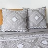 Harleson Grey - Euro Sham - Grey, Cream & White - Levtex Home - 2 of 3