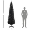 NicBex 5ft Artificial Pencil Christmas Tree Slim Tree with 294 Branch Tips and Plastic Stand for Decoration - 2 of 4