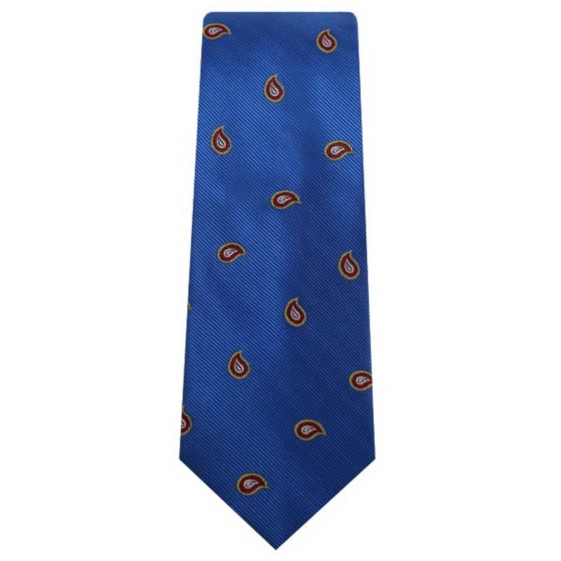 Men's Paisley 3.5 Inch Wide And 62 Inch X-Long Woven Neckties, 1 of 5