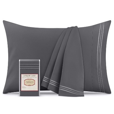 Mellanni Brushed Microfiber Pillowcase Set of 2