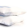 Deny Designs Standard April Lane Art Block Blue Monogram F Microfiber Printed Pillow Sham - 3 of 3