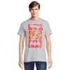 DC Comics T-Shirt Men's The Flash Superman and Batman Unite Adult Graphic Tee (X-Large) Grey - 3 of 4