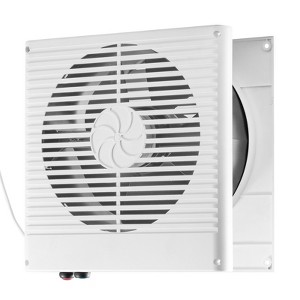VEVOR 7.5-Inch Room to Room Fan, Through Wall Fan with AC Motor & Bi-directional Adjustable Wind, 180 CFM Ventilation Quiet Exhaust Vent,White - 1 of 4