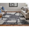 Coda Modern Abstract Black/White Area Rug - 2 of 4