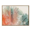 Kate & Laurel All Things Decor 28"x38" Sylvie Red Hot Summer Wall Art: Tropical Palm, Modern Canvas - 2 of 4