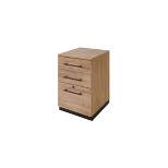 Abbott Contemporary 3 Drawer Wood Laminate File Cabinet Light Brown - Martin Furniture