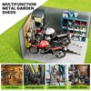 Outdoor 10x10 ft Metal Storage Shed, Lockable Steel Garden Shed with Sloped Roof & Ventilation, Waterproof & Rust-Resistant for Tools & Equipment - 4 of 4