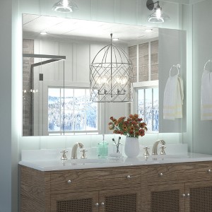 Keonjinn LED Backlit Bathroom Vanity Wall Mirror, 3 Color Temperatures Dimmable, Anti-Fog - 1 of 4