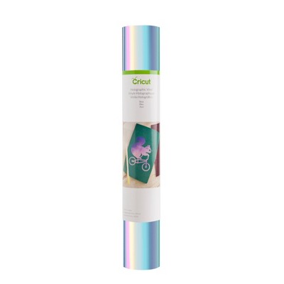 Image of Cricut 4' Vinyl Removable Holographic - Blue: Craft Cutting Material, Compatible with All Cricut Machines, 12"x48"