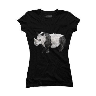 Junior's Design By Humans The Wild Pandanoceros By CrazedGraphics T-Shirt