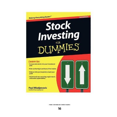 Stock Investing for Dummies (Large Print 16pt) - 16th Edition,Large Print by  Paul Mladjenovic (Paperback)