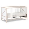 INFURNIC Cribs Convertible 3-in-1 Crib with Adjustable Mattress Heights and Low Profile Design, White, 53.5"*30"*33" - 3 of 4