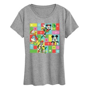 Women's - Disney - Christmas Characters Short Sleeve Graphic T-Shirt - 1 of 4