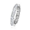 Ross-Simons 0.41 ct. t.w. CZ Eternity Band in Sterling Silver - 3 of 4