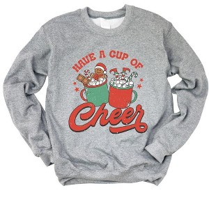 Simply Sage Market Women's Graphic Sweatshirt Retro Cup Of Cheer - 1 of 4