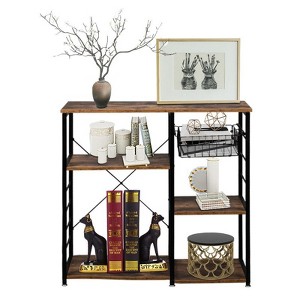 Karl Home 5-Layer Industrial Iron Kitchen Shelf Storage With Drain Basket Hook - 1 of 4
