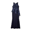 Women's Embroidered Peplum Evening Dress - Brianna - 2 of 4