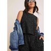 VENUS Womens Paisley Eyelet Romper  -  12, Black - 3 of 4