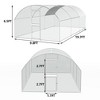 Large Metal Chicken Coop with Run, Walk-in Poultry Chicken Hen House with Waterproof Cover for Outdoor Backyard Farm - 2 of 4