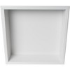 ALFI 16 x 16 White Matte Stainless Steel Square Single Shelf Bath Shower Niche - 3 of 4