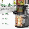 HDZNVF Cold Press Juicer, Masticating Juicer with 5.4" Wide Feed Chute - 2 of 3