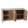 4-Door Cabinet With Mirrored Decorative Doors, Easy Assembly Storage Cabinet With Featuring 2-Tier Storage - 3 of 4