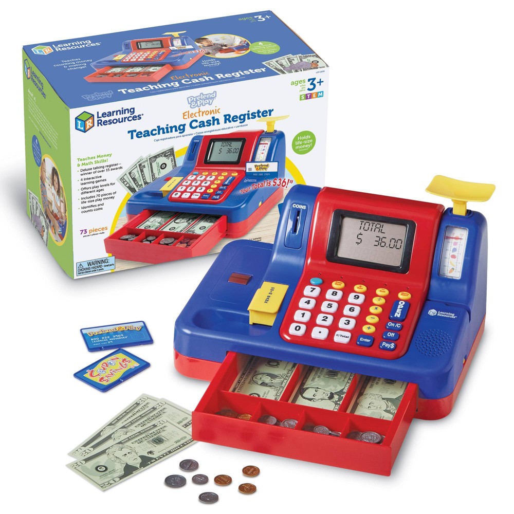 UPC 765023026900 product image for Learning Resources Teaching Cash Register | upcitemdb.com