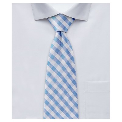 Jacob Alexander Boys'' Gingham Check Necktie ' Prep Length - image 3