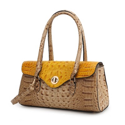 MKF Collection Liviana Women’s Shoulder Bag Croc-Embossed Chic and Versatile Timeless Handbag by Mia K