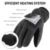 Paaaawaters Winter Gloves -30°F Cold Proof Deerskin Suede Leather Insulated Water-Resistant Windproof Thermal Glove - 2 of 4