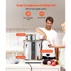 VEVOR Alcohol Still, 13.2 Gal / 50 L Stainless Steel Water Alcohol Distiller with Copper Coil, Home Brewing Refining Fermentation Kit, Silver - 3 of 4