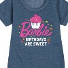 - Barbie - Barbie Birthdays Are Sweet Graphic Short Sleeve Fleece Dress - 2 of 4