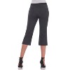 Rekucci Women's Easy Fit Comfort Capri with Stretch Waistband and 5 Pocket Styling - 3 of 3
